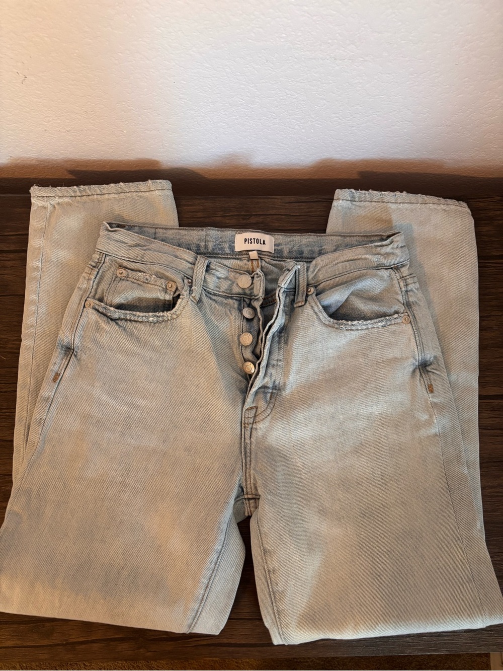 Pistola button fly jeans size waist 25
